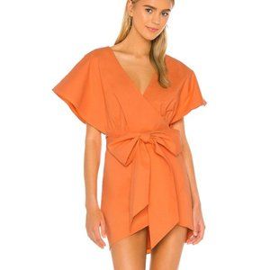 NWT Lovers + Friends Leigh Dress XS Sherbet Orange